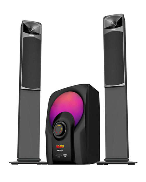 ARMCO AHT-8075TB - 2.1 Ch. 166W, 8.0" Tall Boy Sub Woofer- 8000W