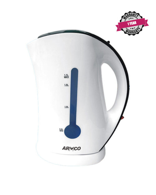 ARMCO AKT-162WD(W) - 1.7L Plastic Cordless Kettle.