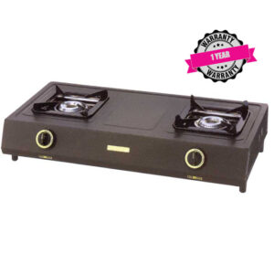 ARMCO GC-8211FP - 2 Burner (1 WOK) Fluorine Coated Tabletop Gas Cooker.