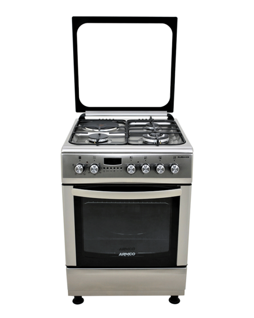 ARMCO GC-F6631LX3(SS) - 3 Gas(1WOK), 1 Electric, 60x60 Gas Cooker