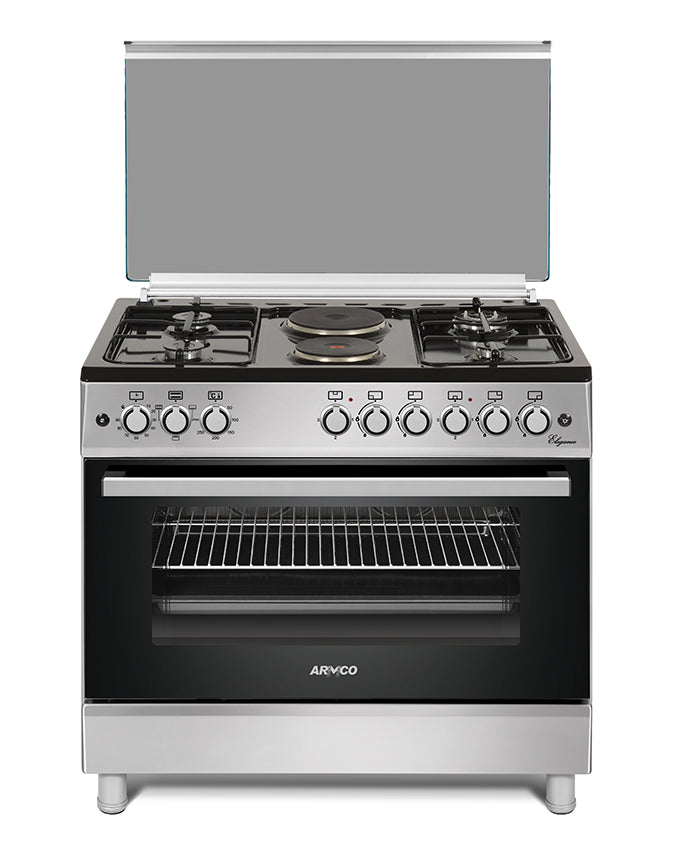 ARMCO GC-F9642JW(SL) 4 Gas, 2 Electric 60x90 Cooker