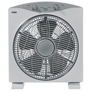Mika Box Fan, 12", Vista, Grey