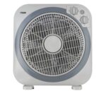 Mika Box Fan, 12", Square, Light & Dark Grey