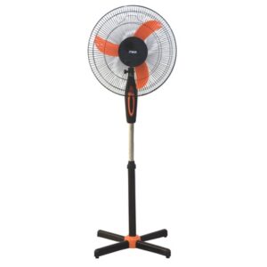 Mika Stand Fan, 16", Orange & Black
