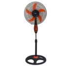 Mika Stand Fan, 16", Orange & Black