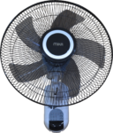 Mika Wall Fan, 16", White & Black