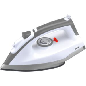 Mika Dry Iron, With Spray, Ceramic Soleplate, White & Grey