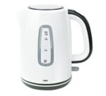 Mika Kettle (Electric), Plastic, 1.7L, Cordless, Off white & Black