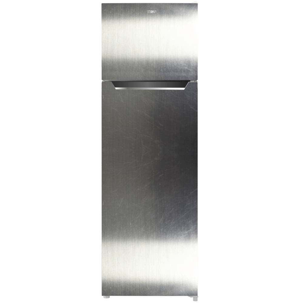 Mika Refrigerator, 261L, Direct Cool, Double Door, Shiny SS