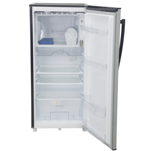 Mika Refrigerator, 150L Direct Cool, Single Door, Line Silver Dark
