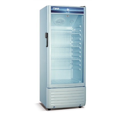 Mika Showcase Chiller, 130L, White &Grey