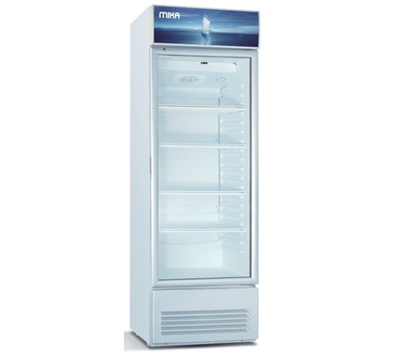 Mika Showcase Chiller, 220L, White & Grey
