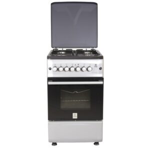 Mika Standing Cooker, 50cm X 55cm, 4GB, Electric Oven, Silver