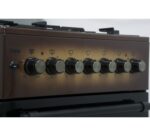 Mika Standing Cooker, 58cm x 58cm, 3 Gas Burner + 1 Electric Plate, Light Brown