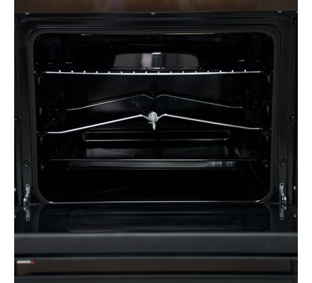 Mika Standing Cooker, 58cm x 58cm, 3 Gas Burner + 1 Electric Plate, Light Brown