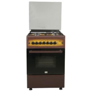 Mika Standing Cooker Full Gas, 58cm X 58cm, 4GB, Gas Oven, Brown