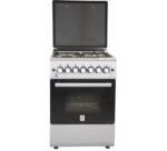 Mika Standing Cooker, 58cm X 58cm, 3 + 1, Electric Oven, Half Inox