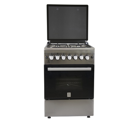 Mika Standing Cooker, 58cm X 58cm, 4GB, Electric Oven, Half Inox