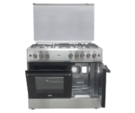 Mika Standing Cooker, 90cm x 60cm, 4 Gas Burner + 1 Electric Plate, Gas Compartment WOK Burner