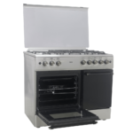 Mika Standing Cooker, 90cm x 60cm, 4 Gas Burner + 1 Electric Plate, Gas Compartment WOK Burner