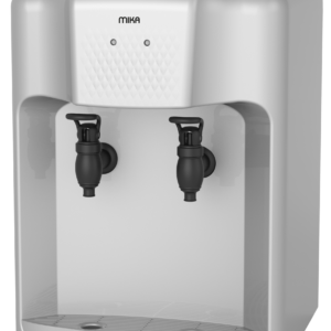 Mika Water Dispenser, Table Top, Hot & Normal, Silver & Black