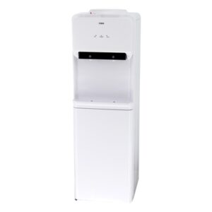 Mika Water Dispenser, Standing , Hot & Normal with cabinet, Silver & Black