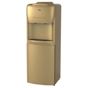 Mika Water Dispenser, Standing , Hot & Normal with cabinet, Gold & Black