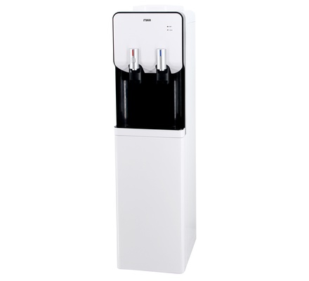 Mika Water Dispenser, Standing , Hot & Normal with cabinet, White & Black
