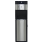 Mika Water Dispenser, Floor Standing Bottom Load , Stainless Steel Black