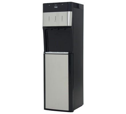 Mika Water Dispenser, Floor Standing Bottom Load , Stainless Steel Black
