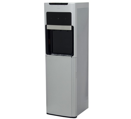Mika Water Dispenser, Floor Standing Bottom Load , Black and Silver