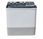 Mika Washing Machine, 10kg, Semi Automatic, Twin Tub, White & Grey