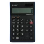 Sharp - EL-144T - 14 Digit Calculator - Black/ Blue