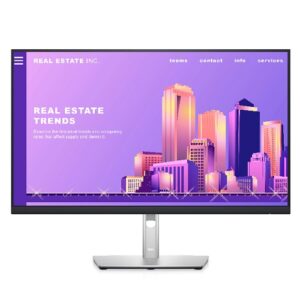 Dell P2722H 27" FHD Monitor, Height, Pivot (rotation), Swivel, Tilt, Black Color, Connectivity : VGA, HDMI 1.4, DisplayPort 1.2, USB 3.2 Gen 1 (upstream), 4 USB 3.2 Gen 1 (downstream)