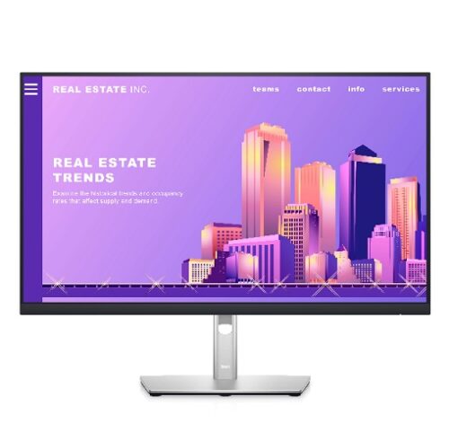 Dell P2722H 27" FHD Monitor, Height, Pivot (rotation), Swivel, Tilt, Black Color, Connectivity : VGA, HDMI 1.4, DisplayPort 1.2, USB 3.2 Gen 1 (upstream), 4 USB 3.2 Gen 1 (downstream)