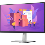 Dell P2422H 23.8" FHD Monitor, Height, Pivot (rotation), Swivel, Tilt, Black Color, Connectivity : VGA, HDMI 1.4, DisplayPort 1.2, USB 3.2 Gen 1 (upstream), 4 USB 3.2 Gen 1 (downstream)