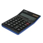 Sharp - EL-144T - 14 Digit Calculator - Black/ Blue