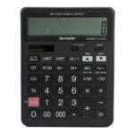 Sharp - EL-CC12GP - 12 Digit Calculator - Black