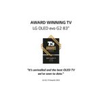 LG 83" Smart OLED83G26LA OLED TV - UHD, ThinQ AI, a9 Gen5