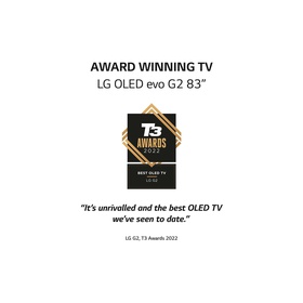 LG 83" Smart OLED83G26LA OLED TV - UHD, ThinQ AI, a9 Gen5