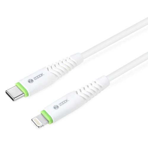 ZOOOK - ZF-iCharge PD - Type C To IPhone Lightning Charge And Sync Cable - White