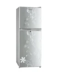 ARF-D188G(SF) - Refrigerator, 128L, 2door, COOL PACK, Interior Lamp, 2 Strengthened Wire Shelves, Crystal Vegetable Crisper, Toughened Freezer shelves, Egg Tray, External handle, External Condenser, Lock and Key, Silver Flower Door Pattern.