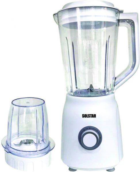 Solstar 500W Blender with  Mill 1.5L 2 Speed - White