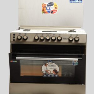 Solstar 90CM, 4+2HP Electric Oven with gas Bottle Compartment, INOX