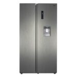 MIKA Fridge, 562L, 2 Door Side By Side, No Frost (Frost Free), INVERTER Compressor, Inox Line Brush