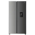MIKA Fridge, 595L, 2 Door Side By Side, No Frost (Frost Free), INVERTER Compressor, Inox Line Brush