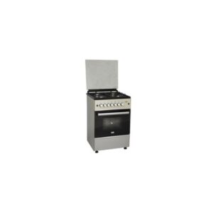 Mika Standing Cooker Full Gas, 58cm X 58cm, 4GB, Gas Oven, Silver