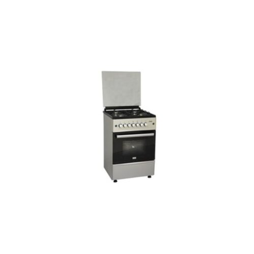 Mika Standing Cooker Full Gas, 58cm X 58cm, 4GB, Gas Oven, Silver