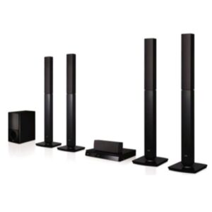 LG 1000W 5.1Ch DVD Home Theatre System, 4 Tallboys, Bluetooth
