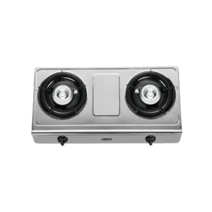 GC-7100P3 – 2 Burner Tabletop Gas Cooker, Slim Compact, FREE 2M pipe.